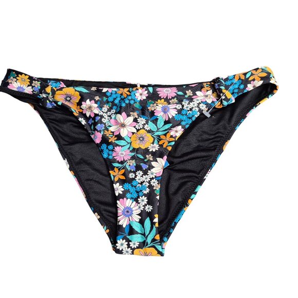 ONeill Alamitos Medium Coverage Floral Bikini Bottom XS New - Picture 1 of 5